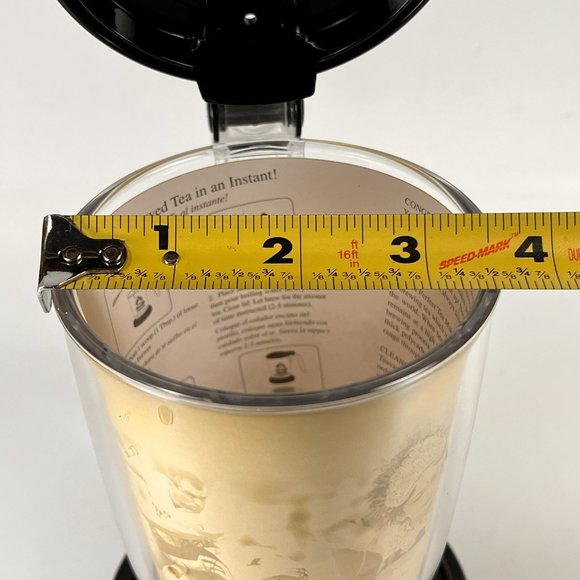 Teavana Perfectea Maker Tea Steeper Infuser Perfect Tea Clear Black 16oz - Picture 16 of 16